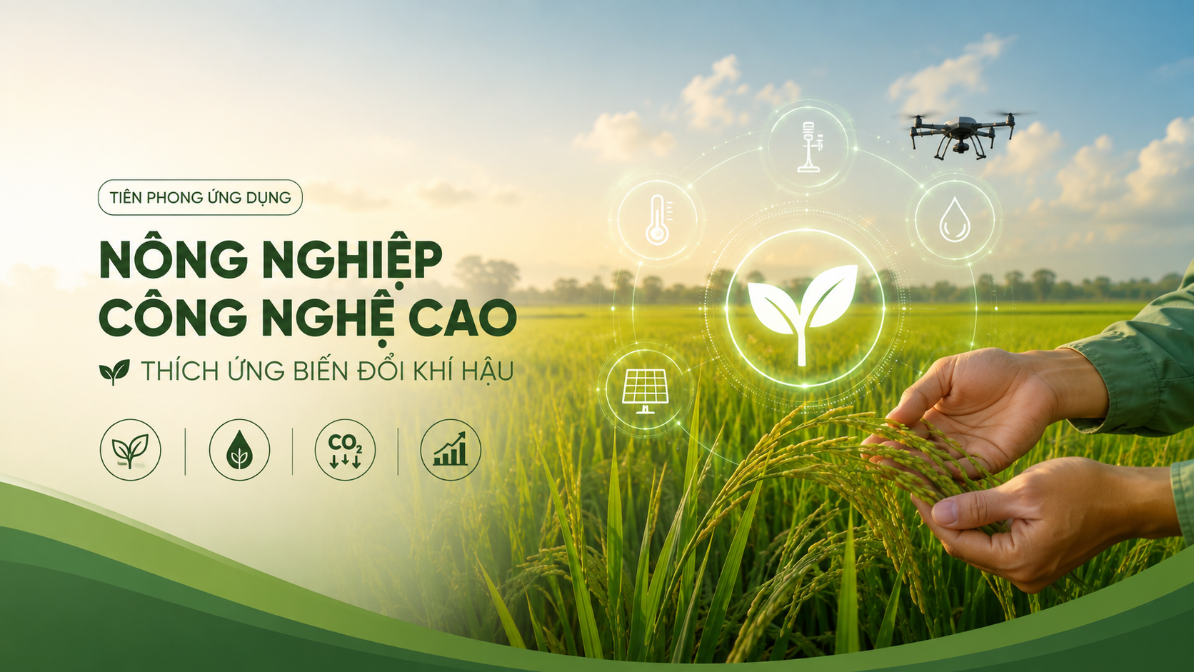 Tiên phong ứng dụng Nông nghiệp Công nghệ cao – Thích ứng Biến đổi Khí hậu
