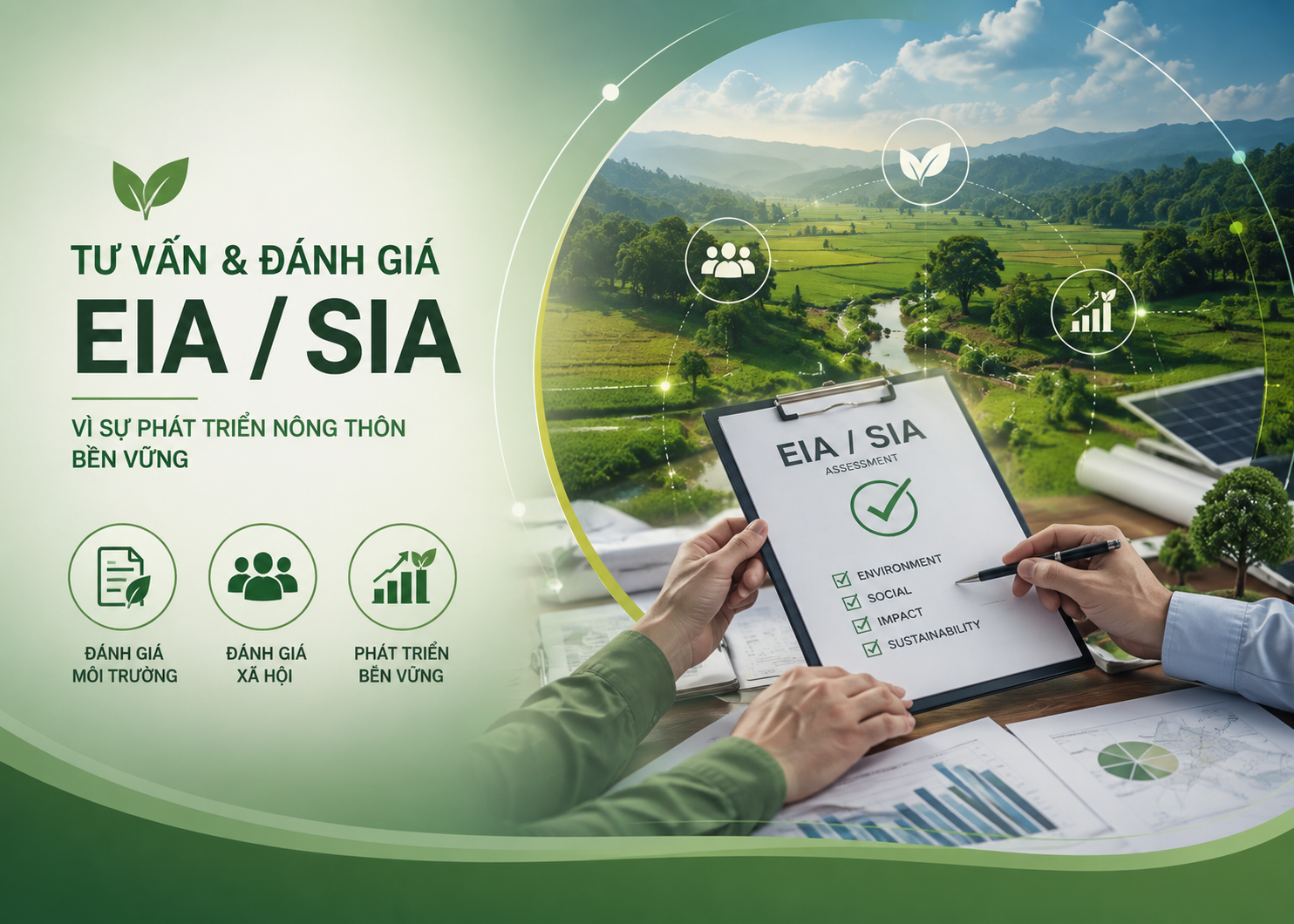 Đánh giá tác động Môi trường – Xã hội (EIA/SIA) dự án phát triển nông thôn